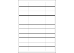 Planche A4 étiquettes 50 x 25 mm