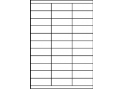 Planche A4 étiquettes 70 x 25 mm
