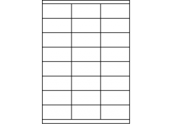 Planche A4 étiquettes 70 x 35 mm