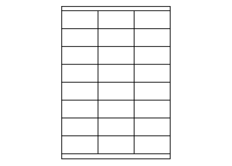Planche A4 étiquette 70 x 35 mm