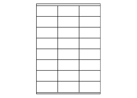 Planche A4 étiquette 70 x 36 mm