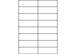 Planche A4 étiquettes 105 x 37 mm