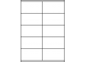 Planche A4 étiquettes 105 x 57 mm