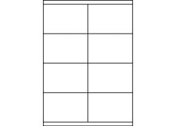 Planche A4 étiquettes 105 x 70 mm