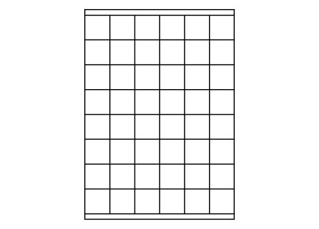 Planche A4 étiquette 35 x 35mm