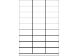 Planche A4 étiquettes 70 x 31,75 mm