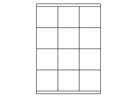 Planche A4 étiquette 70 x70 mm