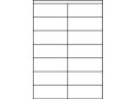 Planche A4 étiquettes 105 x 41 mm