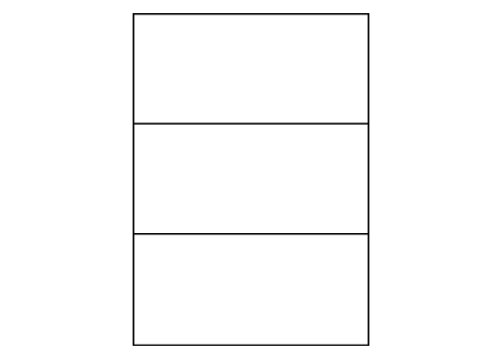 Planche A4 étiquette 210 x 99 mm