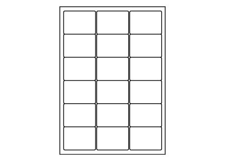 Planche A4 étiquette 63.5 x 46.6 mm