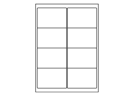 Planche A4 étiquette 99 x 67.7 mm