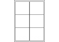 Planche A4 étiquettes 99 x 93,1 mm