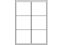 Planche A4 étiquettes 99 x 93,1 mm