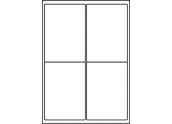 Planche A4 étiquettes 99 x 139 mm
