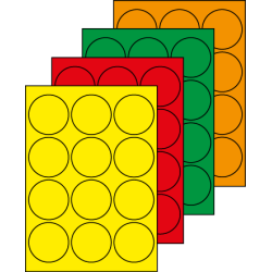 Etiquettes rondes diamètre 63,5 mm