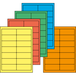 Planche A4 étiquettes 99 x 38,1 mm - Digigraph