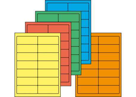 planche de 14 étiquettes format 105 x 38 (105 x 38.1) mm multi-usage