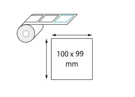 Étiquettes  100 x 99 mm thermique direct en rouleau  