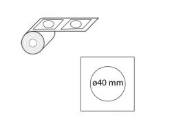 Étiquettes autocollantes vierges en rouleau 60 x 80 mm - Agis Étiquette