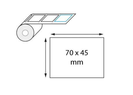 Étiquette logistique 70 x 45 mm thermique direct en rouleaux