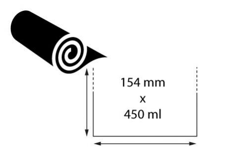 Ruban transfert cire 154 mm x 450 ml