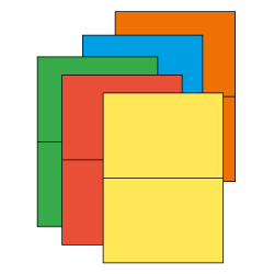 Planche A4 étiquettes 210 x 148,5 mm-Digigraph