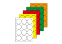 Etiquettes rondes diamètre 63,5 mm