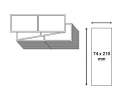 Étiquette logistique 74 x 210 mm en paravent