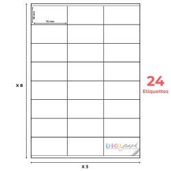 étiquette adhésive planche A4 70 x 36 mm-Digigraph