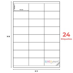 étiquette adhésive planche A4 70 x 35 mm-Digigraph