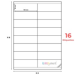 Planche A4 étiquettes 105 x 35 mm-Digigraph