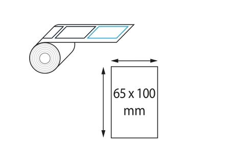 Etiquettes en bobine thermique direct 100x150 mm adhésif permanent