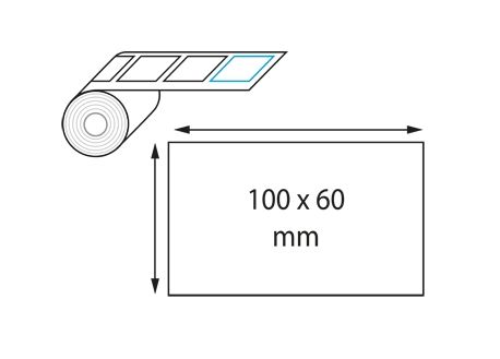 Étiquettes 100 x 60 mm jet d'encre et laser en rouleau-Digigraph