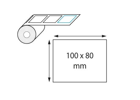 Etiquettes 100 x 80 mm jet d'encre et laser en rouleau-Digigraph