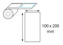 Etiquettes 100 x 200 mm jet d'encre et laser en rouleau